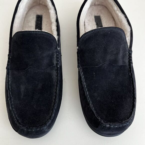 Vince Gibson Black Genuine Suede Slippers Men's Size 11? - Picture 3 of 11